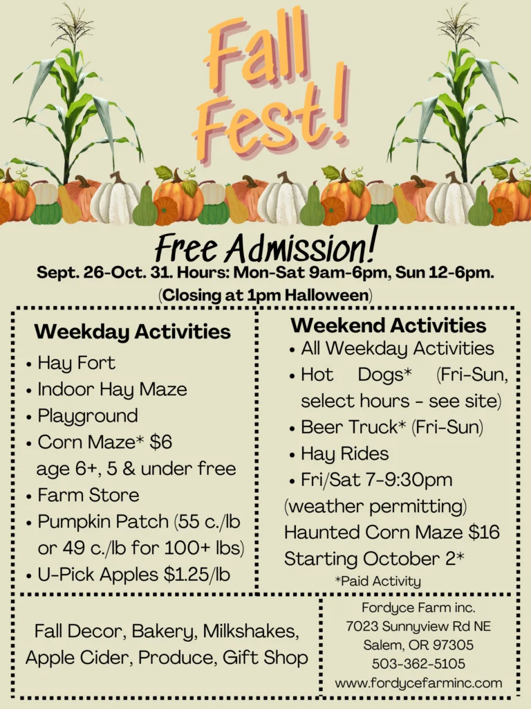 Fall Fest at Fordyce Farm