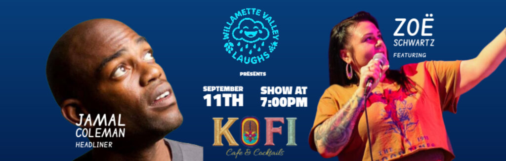 Jamal Coleman and Zoë Schwartz at Kofi Cafe & Cocktails